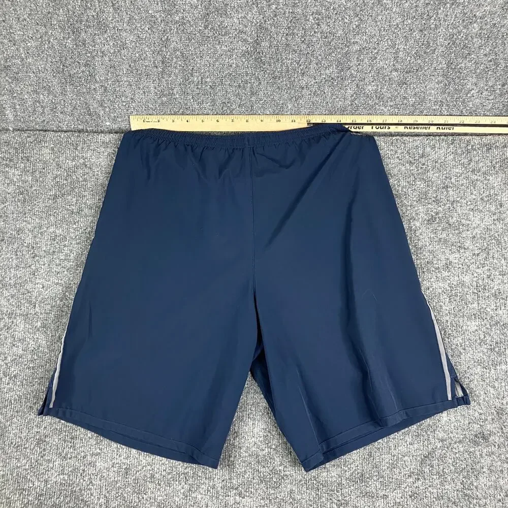 Nike Fit Dry Shorts Mens S Navy‎ Blue Athletic Training Lightweight Lined Gym